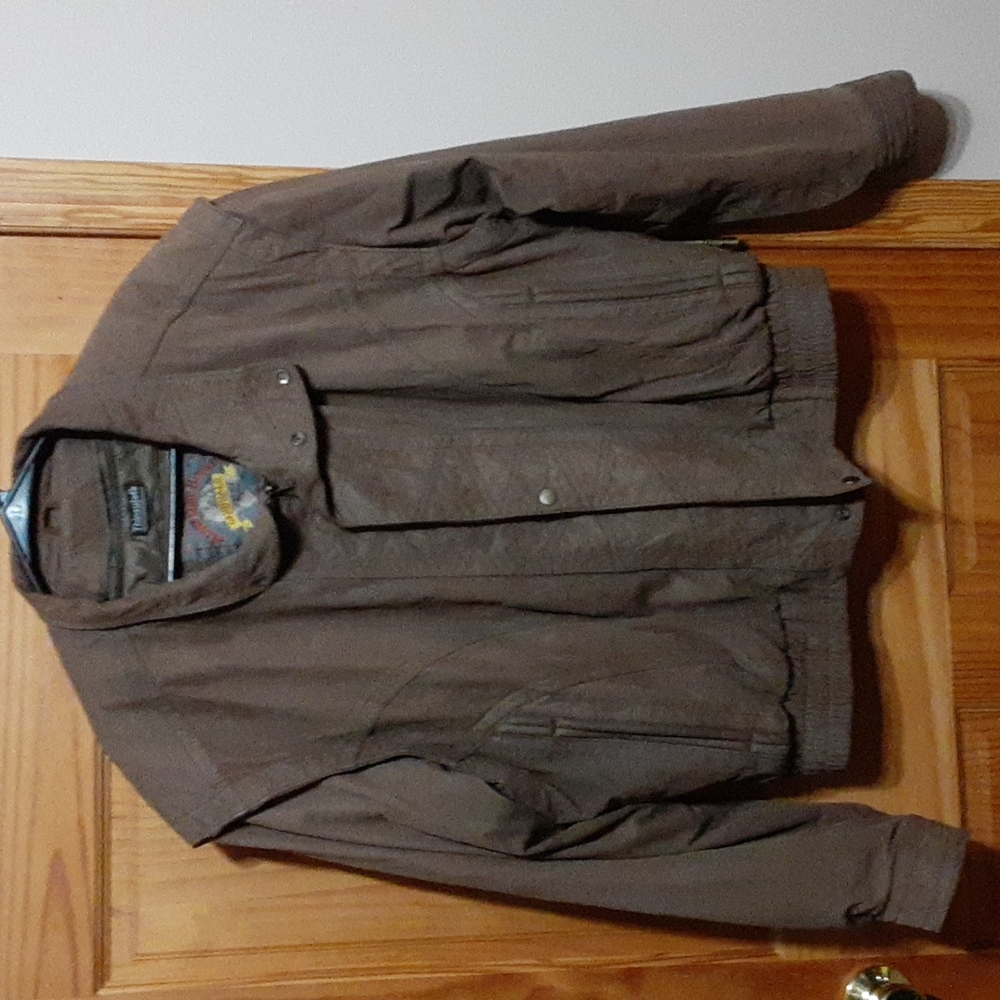 Adventure Bound brown leather jacket